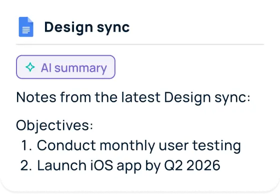 GoSearch AI summary